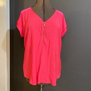 Express hot pink top Size XL